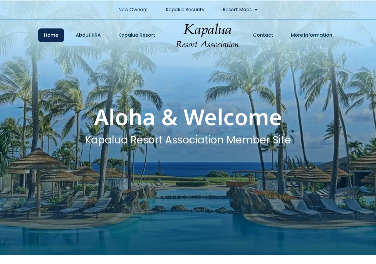 Kapalua Resort Association HOA website screenshot