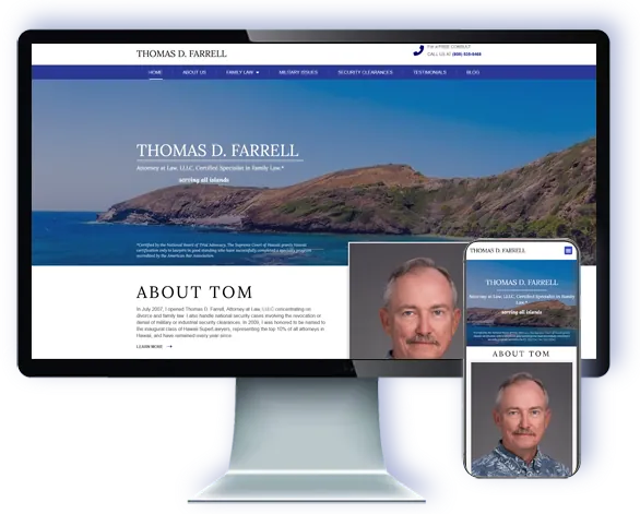 Farrell Hawaii — website by Webmaster Services Hawaii