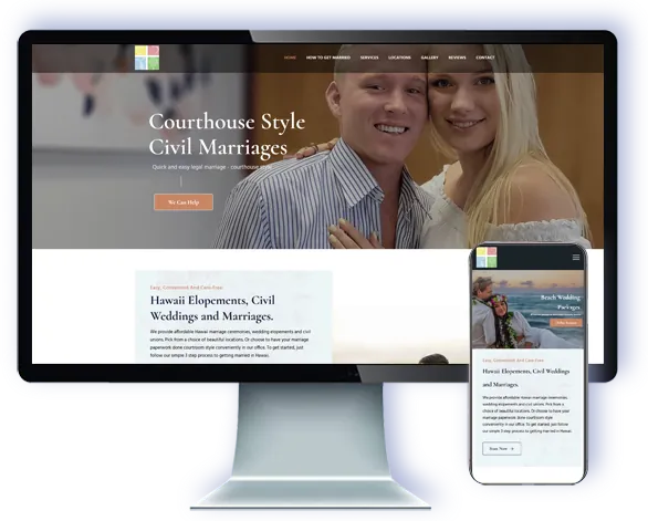 Hawaii Civil Weddings — website by Webmaster Services Hawaii