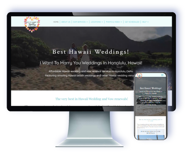 Memorable Hawaii Weddings — website by Webmaster Services Hawaii