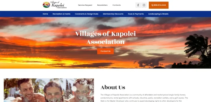Villages of Kapolei Association HOA website — West Oahu master-planned community