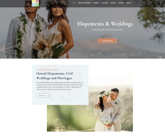 Hawaii Civil Wedding After